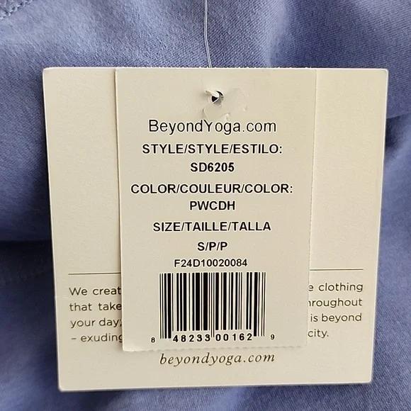 Beyond Yoga Spacedye Inspire Midi Dress In Periwinkle Cloud Heather NWT - Picture 7 of 7